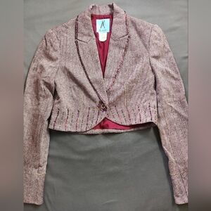 Marciano Embellished Tweed Blazer